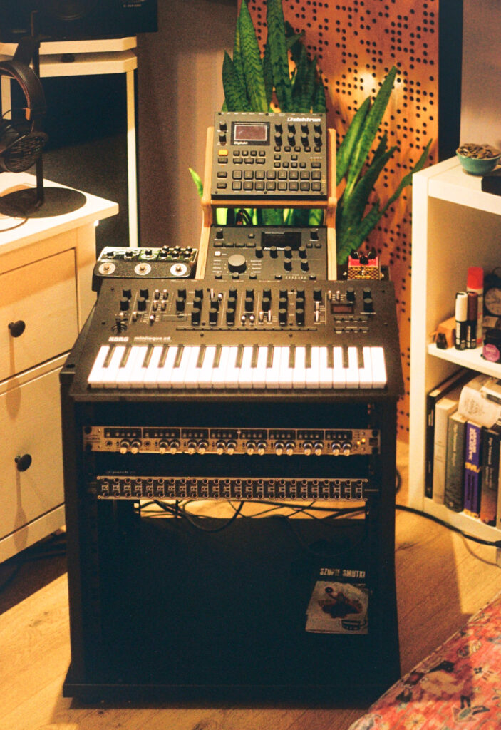 rack with the preamps